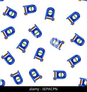 pattern construction level tool cartoon. construction level tool sign vector Stock Vector