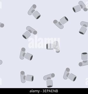 pattern friendly faucet aerator cartoon. conservation environment, sustainable installation, tool device friendly faucet aerator sign. seamless vector Stock Vector