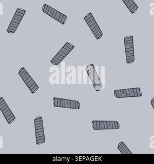 pattern sun solar panel cartoon. power cell, photovoltaic technology, sky field sun solar panel sign. seamless vector illustration Stock Vector