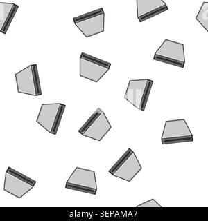 pattern device compact photo printer cartoon. modern paper, technology print device compact photo printer sign vector Stock Vector