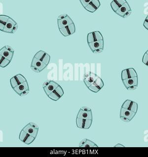 seamless pattern cooking fryer air cartoon. cooking fryer air sign vector Stock Vector
