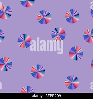 seamless pattern Radial color burst forming a circular gradient pattern, presenting a dynamic visual illustrating diversity, connectivity, and abstrac Stock Vector