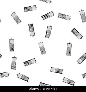 pattern headrest medical bed control cartoon. footrest siderails, lock brake, castors manual headrest medical bed control sign vector Stock Vector