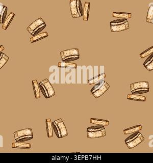 seamless pattern dumpling bamboo steamer cartoon. cooking wooden, empty dimsum, restaurant steamed dumpling bamboo steamer sign vector Stock Vector