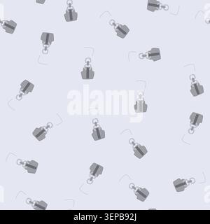pattern metal zipper puller cartoon. fashion golden, brush drawing, bungee accessories metal zipper puller sign. seamless vector illustration Stock Vector
