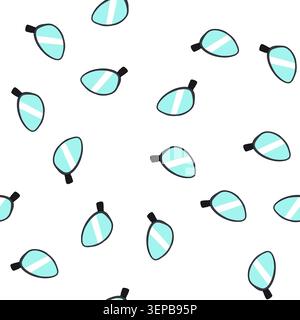 pattern vehicle side mirror illustration emphasizing road safety and awareness, showing reflection and the importance of checking behind while driving Stock Vector