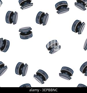 pattern belgian waffle iron cartoon. sweet maker, breakfast food belgian waffle iron sign vector Stock Vector
