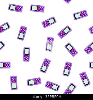 pattern handheld laser distance meter illustration depicting modern technology for precise measurements, essential for construction, engineering, and Stock Vector