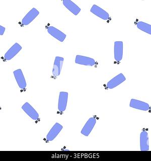 pattern oxygen diving cylinder cartoon. nitrogen steel, aluminum capacity, refill gauge oxygen diving cylinder sign. seamless symbol vector illustrati Stock Vector