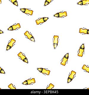 pattern water soda bottle character cartoon. plastic beverage, soft cola, orange container water soda bottle character sign vector Stock Vector