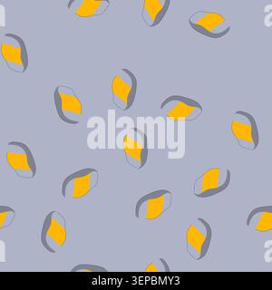 pattern seat desk chair cushion cartoon. yellow back, tailbone pillow, drive executive seat desk chair cushion sign. seamless vector illustration Stock Vector