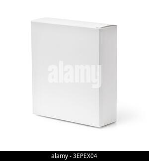 White blank cardboard box for product packaging on a transparent background Stock Photo