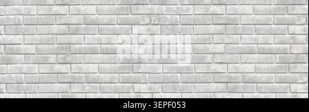 White brick wall creating a modern textured background Stock Photo