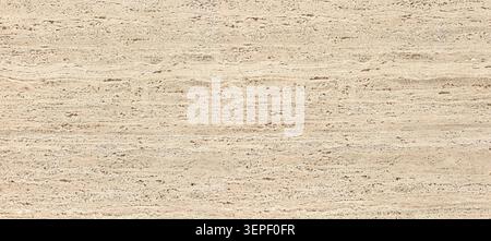 Travertine stone surface showing rough texture and horizontal lines Stock Photo