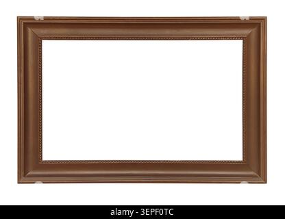 Brown ornamental frame creating an empty classic border Stock Photo