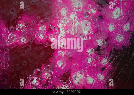 An abstract texture in bright pink with bubbles or glitter. High quality photo Stock Photo