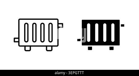 Conditioner heater icon concept logo design collection. Stock Vector