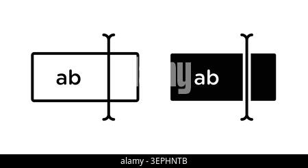 Rename icon concept logo design collection. Stock Vector