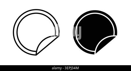 Nicotine patch icon concept logo design collection. Stock Vector