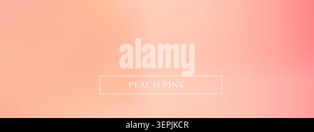 Modern Gradient Background with Peach Pink Mesh. Apricot background with Soft Blur for posters, flyers, or business cards. Pastel Vector illustration Stock Vector