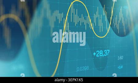 Traders analyze financial charts and graphs to make informed decisions for successful trades Stock Photo