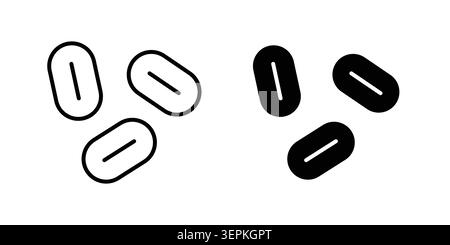 Yeast icon concept logo design collection. Stock Vector