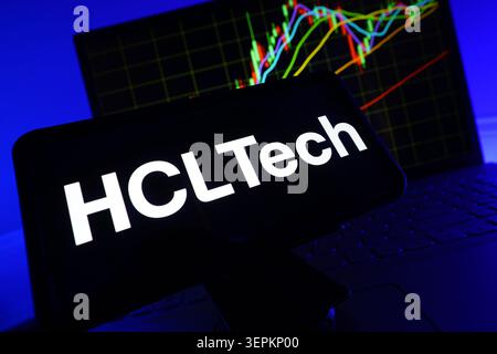 HCLTech Leading Indian Information Technology Services Company Specializing In Digital Transformation Cloud And Engineering Solutions Stock Photo