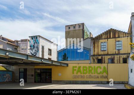 Exterior view of the Fabrica Centro Ciencia Viva science center in Aveiro, Portugal, Europe Stock Photo