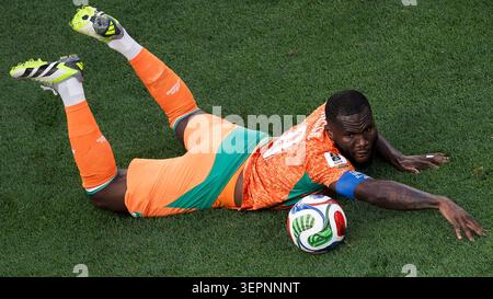 Franck Kessie Of Cote D Ivoire Reacts During The FIFA World Cup 2026 franck-kessie-of-cote-d-ivoire-reacts-during-the-fifa-world-cup-2026