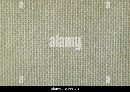 Neutral beige burlap fabric texture with coarse woven linen pattern close-up Stock Photo