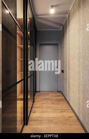 Interior door in the hallway Stock Photo