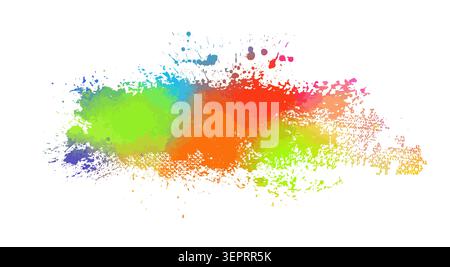 Colored blots. hand drawn. Not AI, Vector Stock Vector