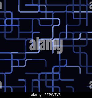 Decorative labyrinth lines illustration for digital advertising, creative layouts, and modern visual branding. Stock Vector