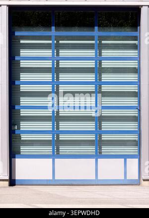 Garage doors. Roller shutters. Garage roll-up gates Stock Photo