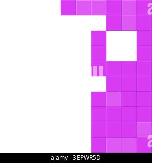 Raised Block Pattern vector background with versatile graphic elements for microstock and commercial design projects. Stock Vector