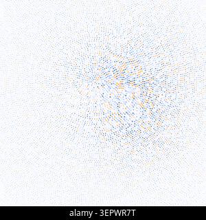 Decorative tech halftone circles illustration for creative templates, creative layouts, and modern visual branding. Stock Vector