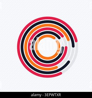 Color Circles vector background with decorative geometric detail for microstock and commercial design projects. Stock Vector