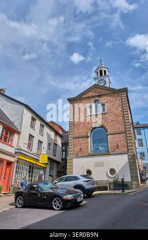 The Town Hall, High Street, Bishop's Castle, Shropshire Stock Photo