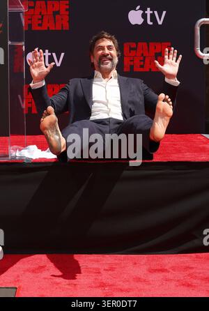 Javier Bardem arrives at Javier Bardem Hand and Footprint Ceremony held ...