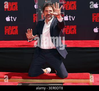 Javier Bardem arrives at Javier Bardem Hand and Footprint Ceremony held ...