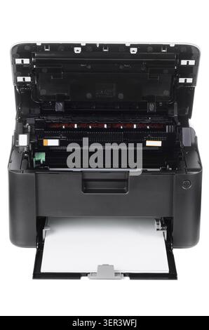 Compact laser home printer isolated on white background Stock Photo