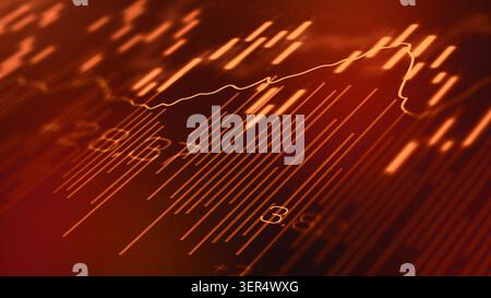 Traders analyze market trends using charts and data during trading session Stock Photo