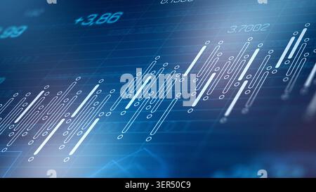 Traders analyze market data using charts and graphs for decision making Stock Photo