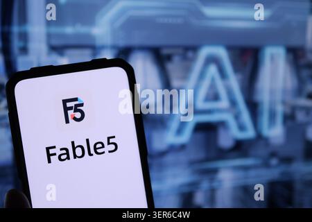 Claude Fable 5 is Anthropic's flagship, Mythos-class AI model released on June 9, 2026, delivering state-of-the-art capabilities in software engineeri Stock Photo