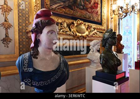Paris (France), the Luxembourg Palace, home to the Senate: conference room, Les Mariannes Stock Photo