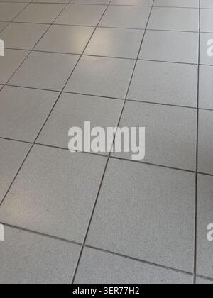 Gray tiles on the floor in a hospital Stock Photo