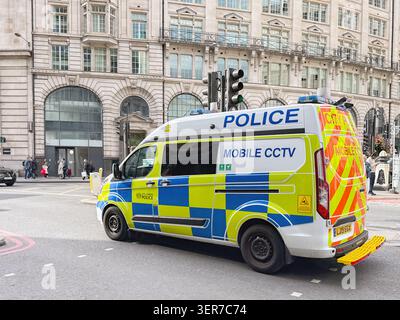 London, England, UK - 16 May 2026: Police van with mobile CCTV used by the City of London police force Stock Photo
