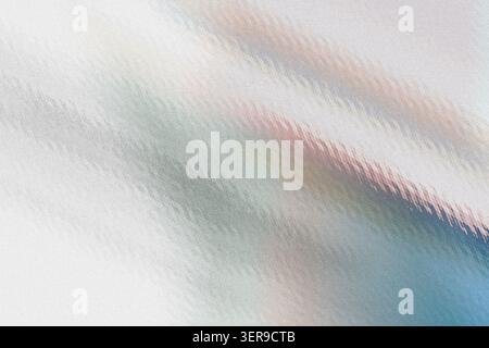 A dynamic abstract image with diagonal textured lines blending soft pink, blue, and grey gradients on a light, grainy surface. Stock Photo