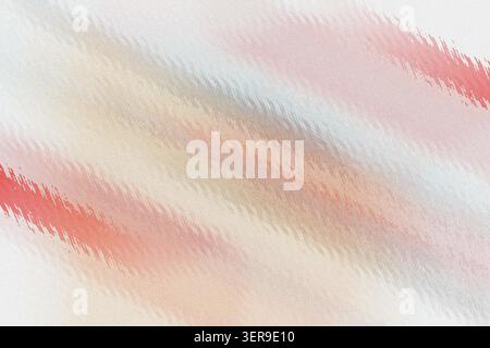 A soft, pastel-toned abstract background blending shades of red, peach, and grey with a grainy texture and diagonal wave patterns. Stock Photo