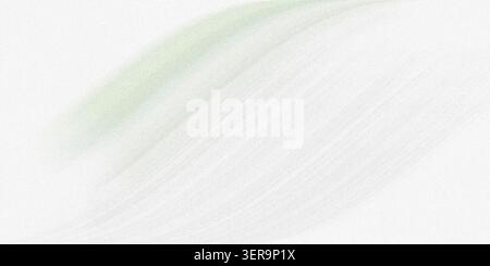 A bright, minimalist abstract background with soft, flowing diagonal streaks in a pale green hue, featuring a fine grainy texture throughout. Stock Photo